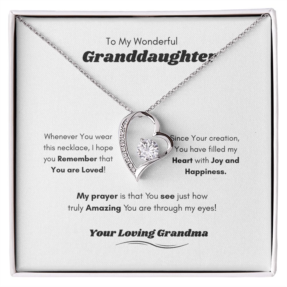 Granddaughter Heart necklace