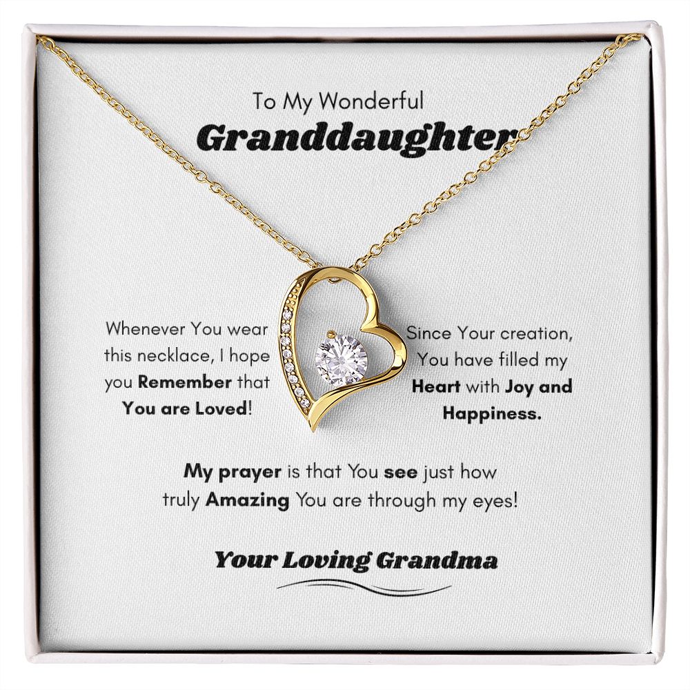 Granddaughter Heart necklace